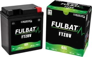Gelová baterie FULBAT YTZ8V SLA, 12V , 7,4Ah , 120A rozměry 114x71x131 mm
