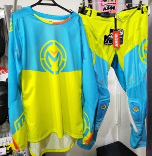 A Ventilační motokrosový komplet MOOSE RACING SAHARA modrá/hi viz žlutá velikost 34+L