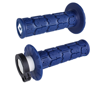 Motokrosové rukojeti - gripy ODI ROGUE LOCK-ON pro 2-takty/4-takty, barva modrá
