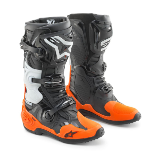 Motokrosové boty ALPINESTARS KTM TECH 10 černá/oranžová/bílá