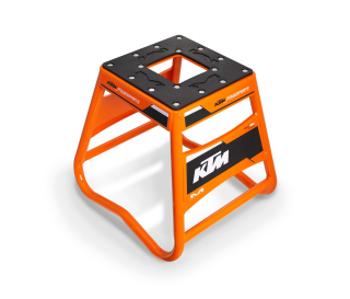 Hliníkový pevný motokrosový stojan KTM MATRIX A2 BIKE STAND U6922500, barva černá/oranžová, výška 440 mm