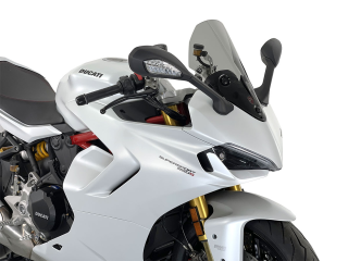 Plexi motocyklu WRS SPORT pro DUCATI DUCATI SUPERSPORT 950 / S 2021-2023, výška 37 cm, šíře 32 cm, barva kouřová