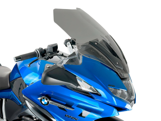 Plexi motocyklu WRS STANDARD pro BMW RT 1250 R ABS rok 2021-2023, výška 60 cm až 66 cm, šířka 66 cm, barva kouřová