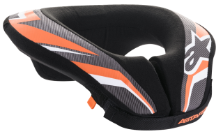 Dětský chránič krku ALPINESTARS SEQUENCE YOUTH ORANŽOVÁ/ČERNÁ vel. L/XL pro dorost od 10-14-ti let