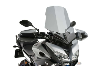 Plexi motocyklu PUIG verze touring pro YAMAHA MT-09 ABS rok 2015-2017, barva plexi kouřová, výška plexi 64 cm