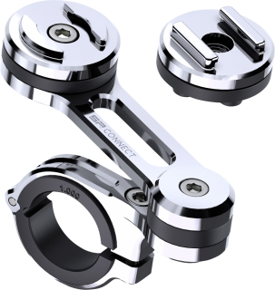 Držák mobilního telefonu SP CONNECT MOTO MOUNT PRO 53129 barva chromová, pro průměr řidítek 1/4”, 1/8”, 1”, 7/8”