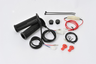 Vyhřívané gripy / rukojeti motocyklu DAYTONA HEATED GRIPS 4-LEVEL 88640 pro průměr 22,2 mm, délka 120 mm, otevřené konce, pár