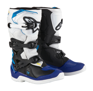 Dětské motokrosové boty ALPINESTARS TECH 3S JUNIOR barva modrá/bílá/černá
