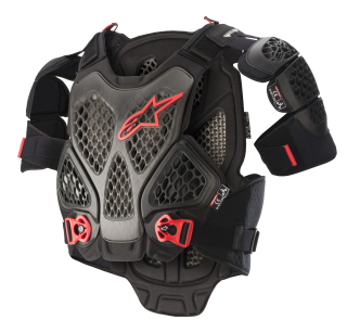A Hrudní, zádový a ramenní chránič ALPINESTARS A-6  černá/antracit/červená velikost XS/S
