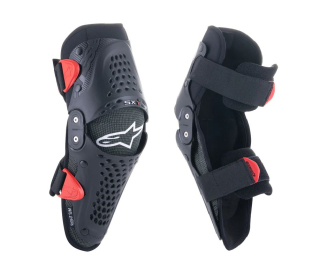 Dětské kolenní chrániče ALPINESTARS SX-1 Youth Knee Protectors barva černá/červená, velikost S/M, pár 