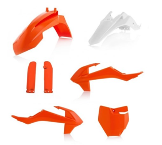 Sada plastů ACERBIS FULL KIT pro KTM SX 50 2016-2023 oranžovo bílá