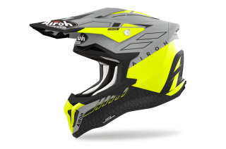 Motokrosová přilba AIROH STRYCKER SKIN žlutá fluo matná 