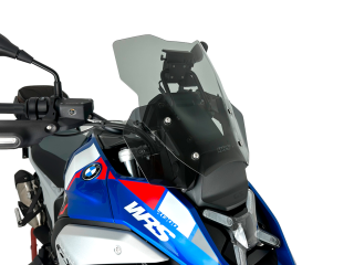 Plexi motocyklu WRS TOURING pro BMW R 1300 GS ABS rok 2023-2024 barva kouřová bez deflektorů 