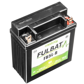 Gelová baterie / motobaterie FULBAT FB5L-B GEL, 12V, 5AH, 65A, rozměry 120 x 60 x 130 mm
