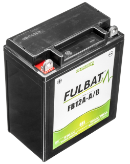 Gelová baterie / motobaterie FULBAT FB12A-A/B GEL (12N12A-4A-1), 12V, 12AH, 155A, rozměry 134 x 80 x 161 mm 
