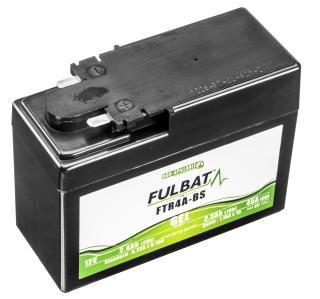 Gelová baterie / motobaterie FULBAT FTR4A-BS GEL, 12V, 2.3AH, 45A, rozměry 113 x 48 x 85 mm