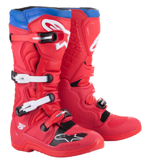 Motokrosové boty ALPINESTARS TECH 5 barva MODRÁ/ČERVENÁ