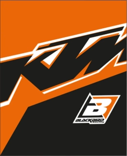 Pratelné potahy na gripy BLACKBIRD GRIP COVERS REPLICA KTM TROPHY pár