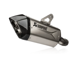 Koncovka výfuku motocyklu AKRAPOVIČ SLIP-ON SERIES MUFFLERS pro BMW R 1300 GS ABS rok 2024 viz popis, titan, carbonové zakončení 