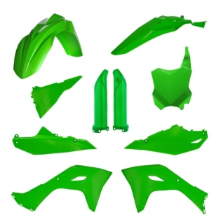 a Sada plastů FULL KIT ACERBIS KAWASAKI KX 250 rok 2025-2026 barva zelená standard