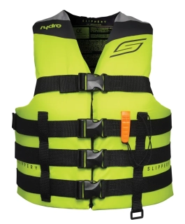 Pánská vesta pro vodní sporty SLIPPERY HYDRO VEST černá/lime velikost S/M
