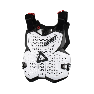 Motokrosový hrudní/zádový chránič LEATT 1.5 CHEST PROTECTOR bílá/černá