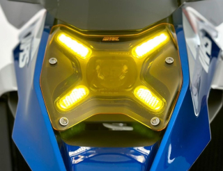 Ochranné plexi světlometu motocyklu WRS WRS HEADLIGHT PROTECTION pro BMW R 1300 GS rok 2024, barva žlutá