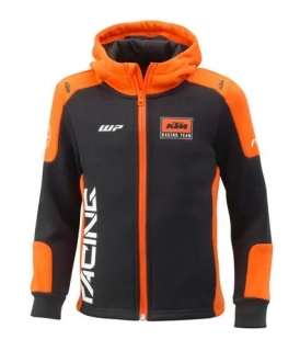 Dětská mikina s kapucí na zip KTM KIDS REPLICA TEAM RED BULL ZIP HOODIE černá/oranžová