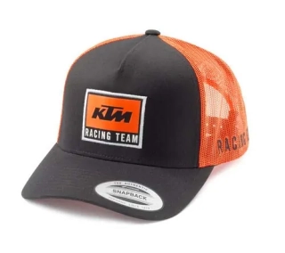 Pánská čepice - kšiltovka KTM TEAM TRUCKER CAP černá/oranžová, prohnutý kšilt