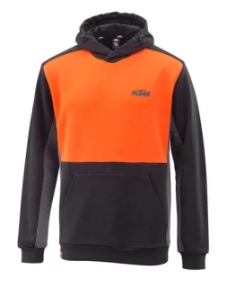 Pánská mikina s kapucí KTM MECHANIC HOODIE černá/oranžová