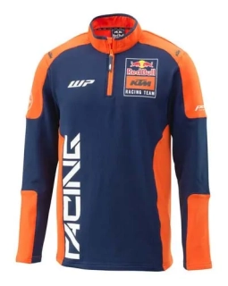 Mikina z funkčního materiálu se stojáčkem KTM REPLICA TEAM HALFZIP SWEATER modrá/oranžová