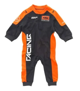 Dětský dlouhý overal  KTM BABY TEAM ROMPER SUIT barva černá/oranžová 