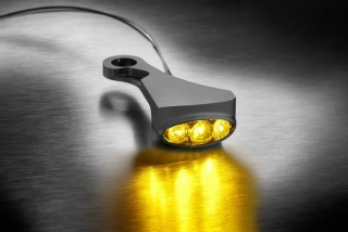 Led blinkr na řidítka motocyklu KELLERMANN DASH M 188.110 pro HARLEY DAVIDSON SOFTAIL rok 2018 a výš, pozice montáže přední levá strana, 1 kus, rozměr 25 x 50 x 13 mm