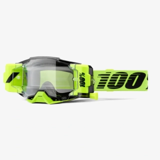 Brýle 100% ARMEGA FORECAST NEON YELLOW s roll-off systémem a s čirým objektivem 50006-00007