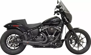 Výfuk BASSANI Exhaust 2:1 Road Rage 2 Ripper Short 49C Black M8 Softail