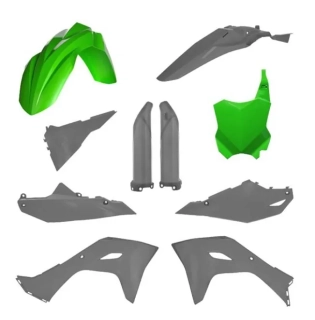 Sada plastů FULL KIT ACERBIS KAWASAKI 450 / 450 X rok 2024-2026 barva šedá/zelená