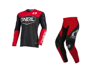 A Motokrosový komplet kalhot a dresu ONEAL MAYHEM HEXX barva červená/černá velikost 36+XL