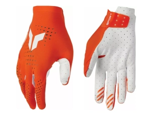 Ventilační motokrosové / MTB rukavice s jednovrstvou dlaní THOR SPORTMODE VENTED barva oranžová/bílá, pár