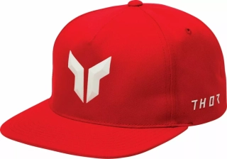 Čepice s kšiltem / trucker kšiltovka THOR HAT ICONIC RED barva červená, uni velikost 