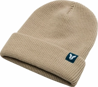 Pletená čepice THOR BEANIE ICONIC SAND barva hnědá
