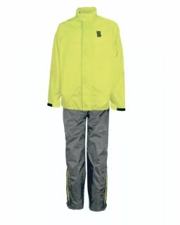 Nepromokavý, voděodolný set kalhot a bundy /pláštěnka OJ ATMOSFERE METROPOLITANE s.r SYSTEM RAIN SUIT SYSTEM SET barva černá/žlutá fluo