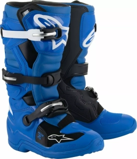 Dětské motokrosové boty / MX obuv ALPINESTARS TECH 7S barva černá/modá