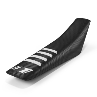 Potah sedla ONEGRIPPER SEAT COVER RIBBED barva černá/bílá, rozměr 91x40 cm
