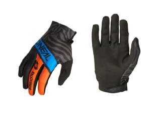 a Dětské motokrosové / MTB rukavice ONEAL MATRIX SHOCKER V.25 barva modrá/oranžová/černá velikost XS 