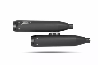 Homologované koncovky výfuku motocyklu ZARD SLIP ON MUFFLERS HOMOLOGACE E4/E5 pro motocykl HARLEY DAVIDSON BREAKOUT 117 rok 2017-2024 , barva černá