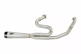 Výfukový systém motocyklu ZARD FULL KIT EXHAUST SYSTEM 2:1 pro motocykl HARLEY DAVIDSON STREET GLIDE / ROAD KING / ROAD GLIDE rok 2017-2023 viz popis, barva stainless steel / saténový chrom 