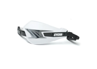 Chrániče páček / kryty rukou s hliníkovou výztuhou CYCRA VORTEX HAND GUARDS UNIVERSAL U-CLAMPS barva bílá/černá, pár 