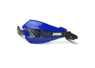 Chrániče páček / kryty rukou s hliníkovou výztuhou CYCRA VORTEX HAND GUARDS UNIVERSAL U-CLAMPS barva modrá/černá, pár 