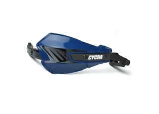 Chrániče páček / kryty rukou s hliníkovou výztuhou CYCRA VORTEX HAND GUARDS UNIVERSAL U-CLAMPS barva husky modrá/černá, pár 