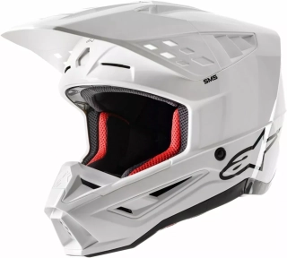 Motokrosová přilba ALPINESTARS SM5 ( SM-5 , S-M5 ) 8303023-2180 SOLID bílá